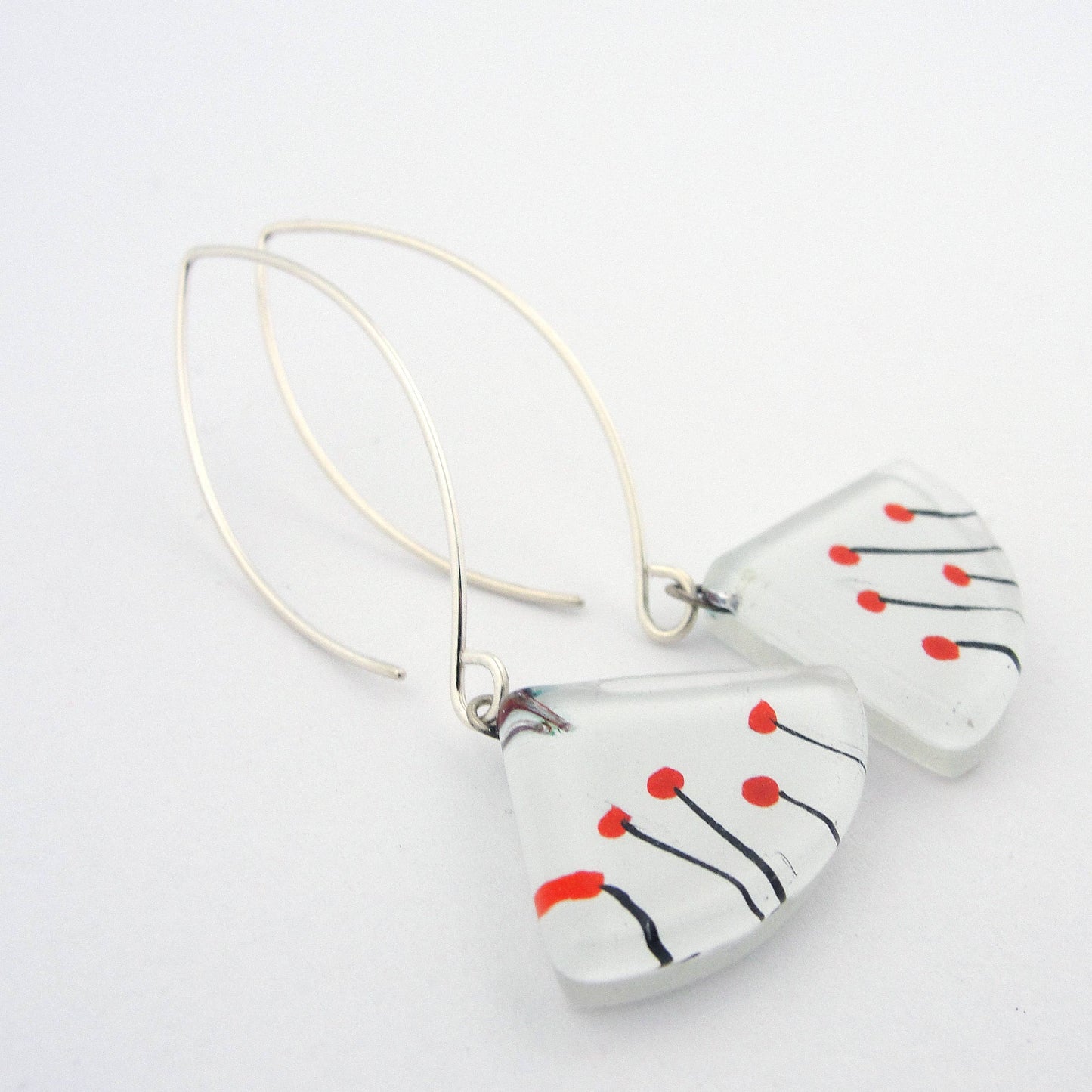 Momo Poppies Fan Earrings With Extenders