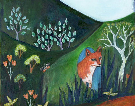 Greeting Card - Fox in the Glen