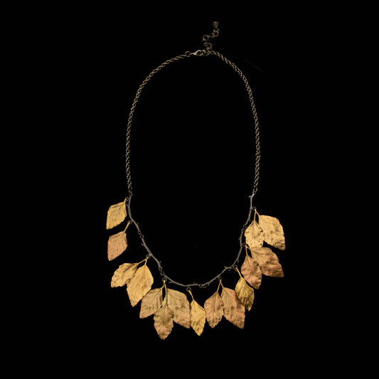 Autumn Birch Statement Necklace - 18" Adj.
