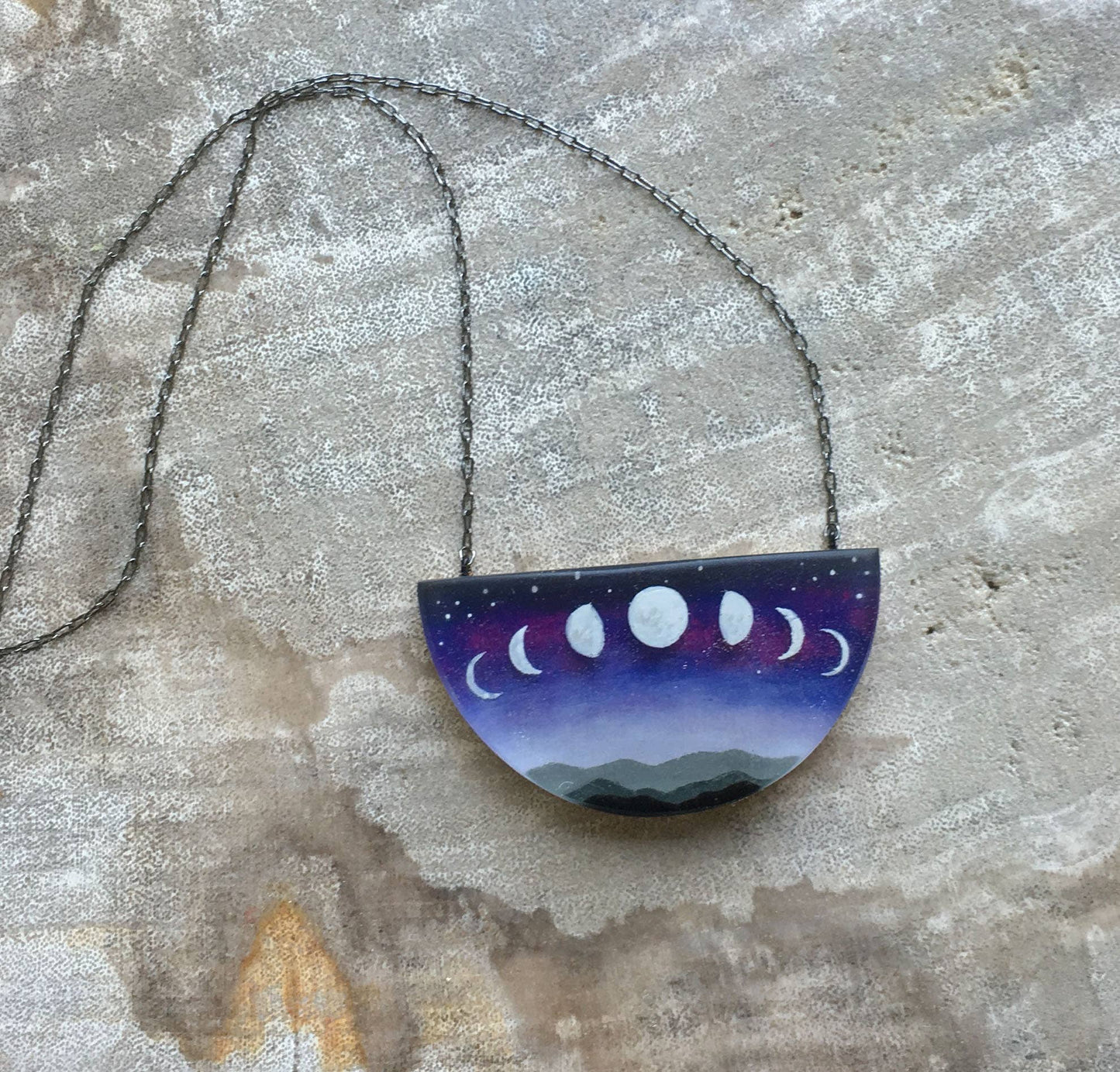 Phases Painted Necklace