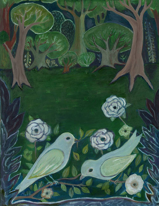 Under the Trees Greeting Card