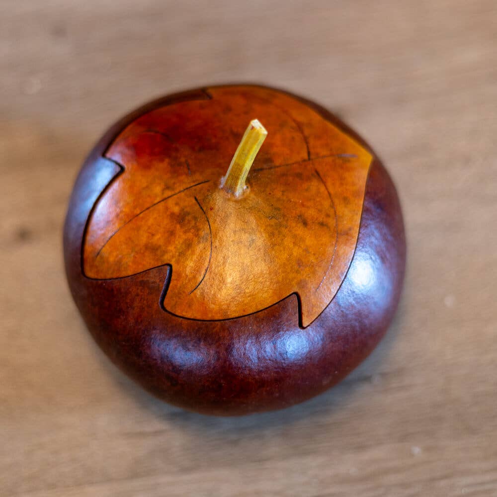 Hand-Crafted Gourd - Treasure Box - Artisan Decor