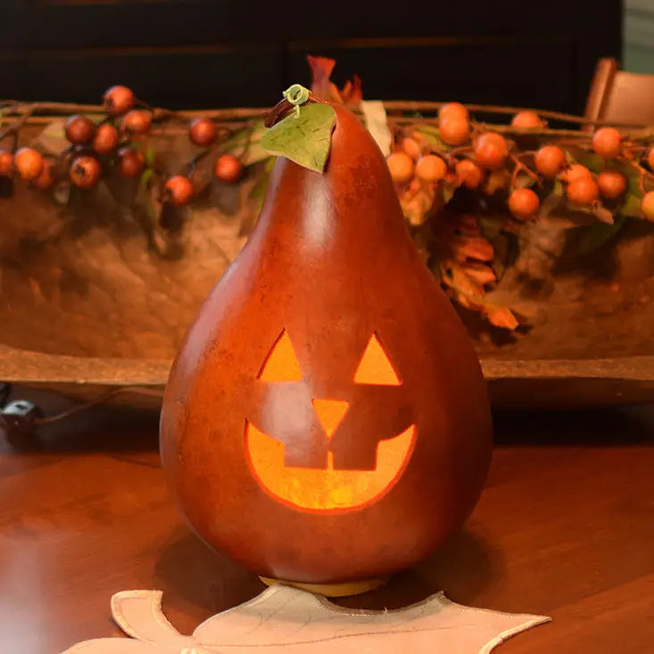 Traditional Large Lit Gourd - Jack