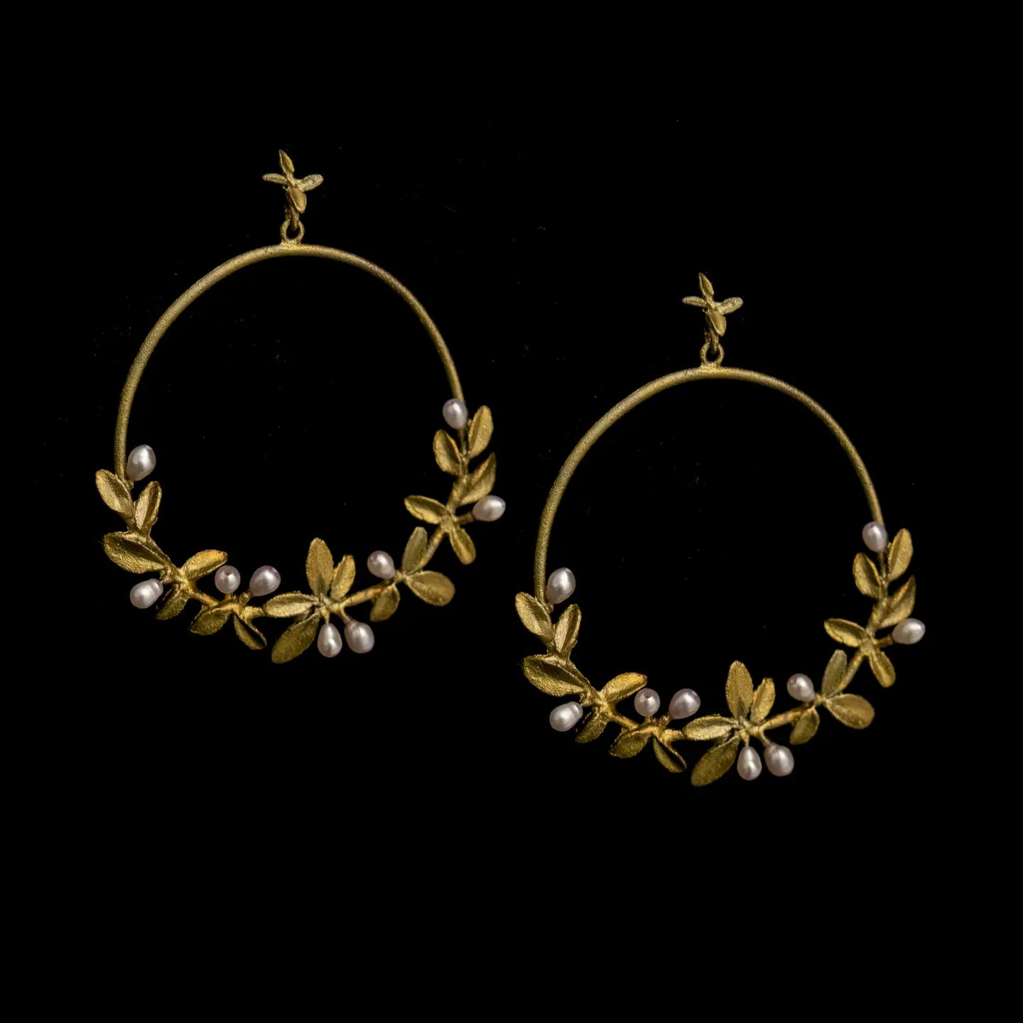 Flowering Thyme Hoop Earrings