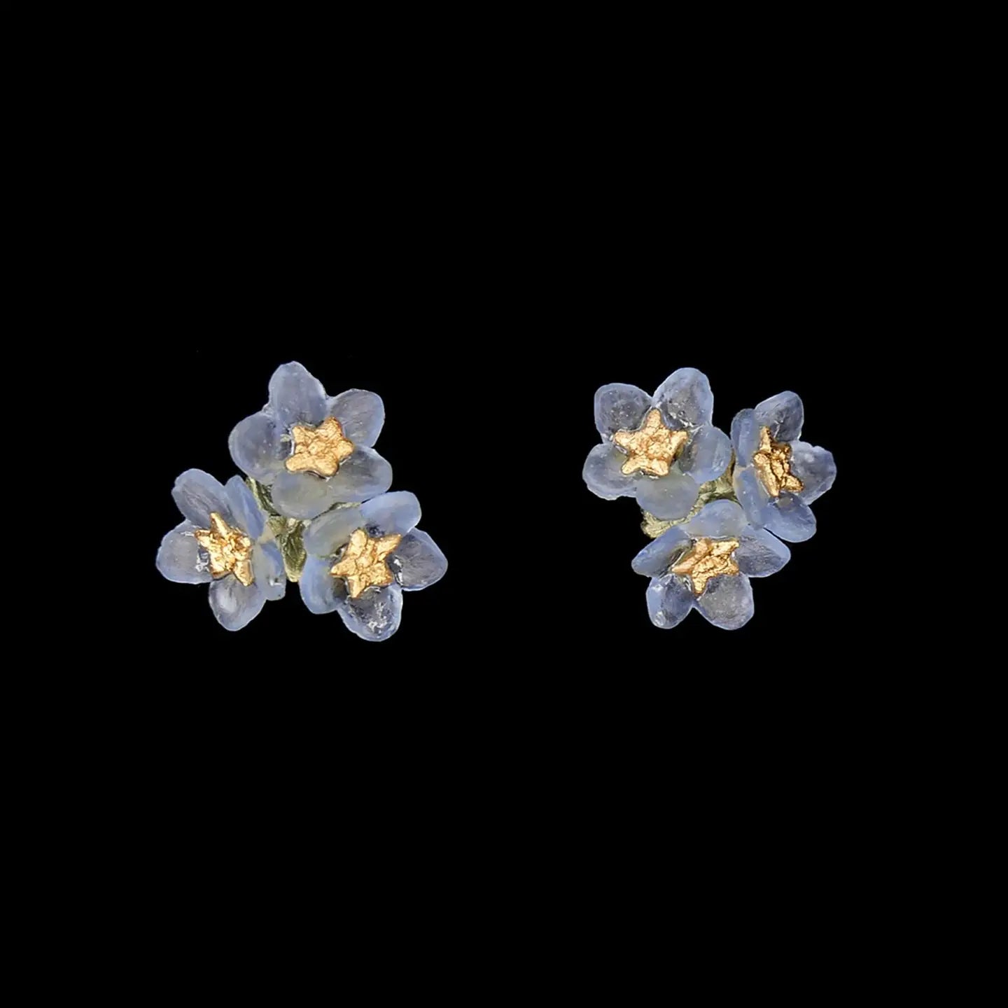 Forget Me Not Cluster Earrings