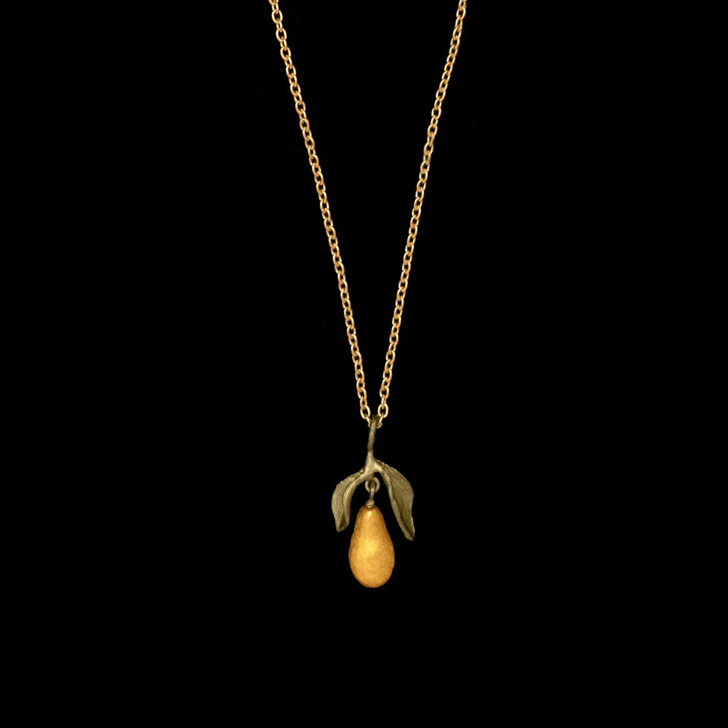 Gold Pear Necklace