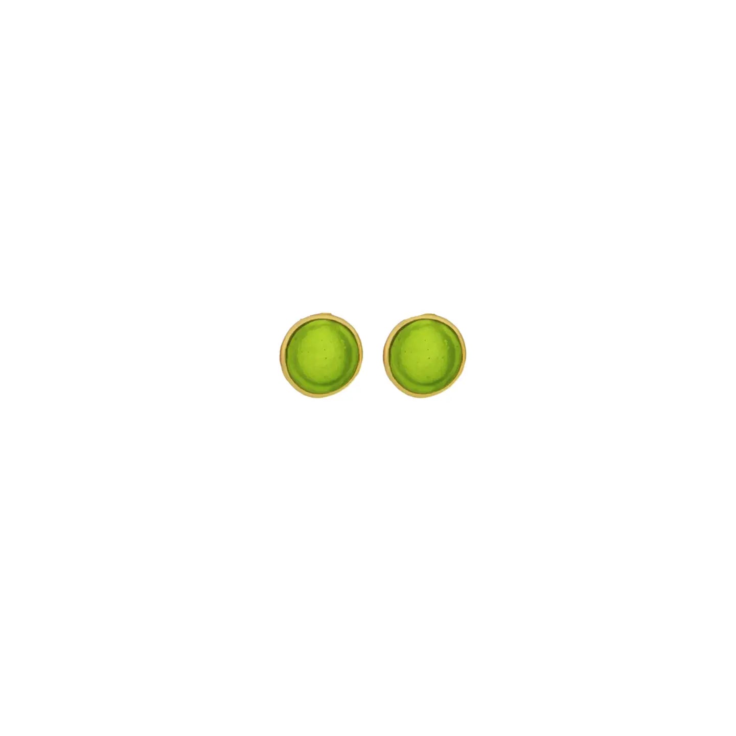 Bubble Post Earring - Green