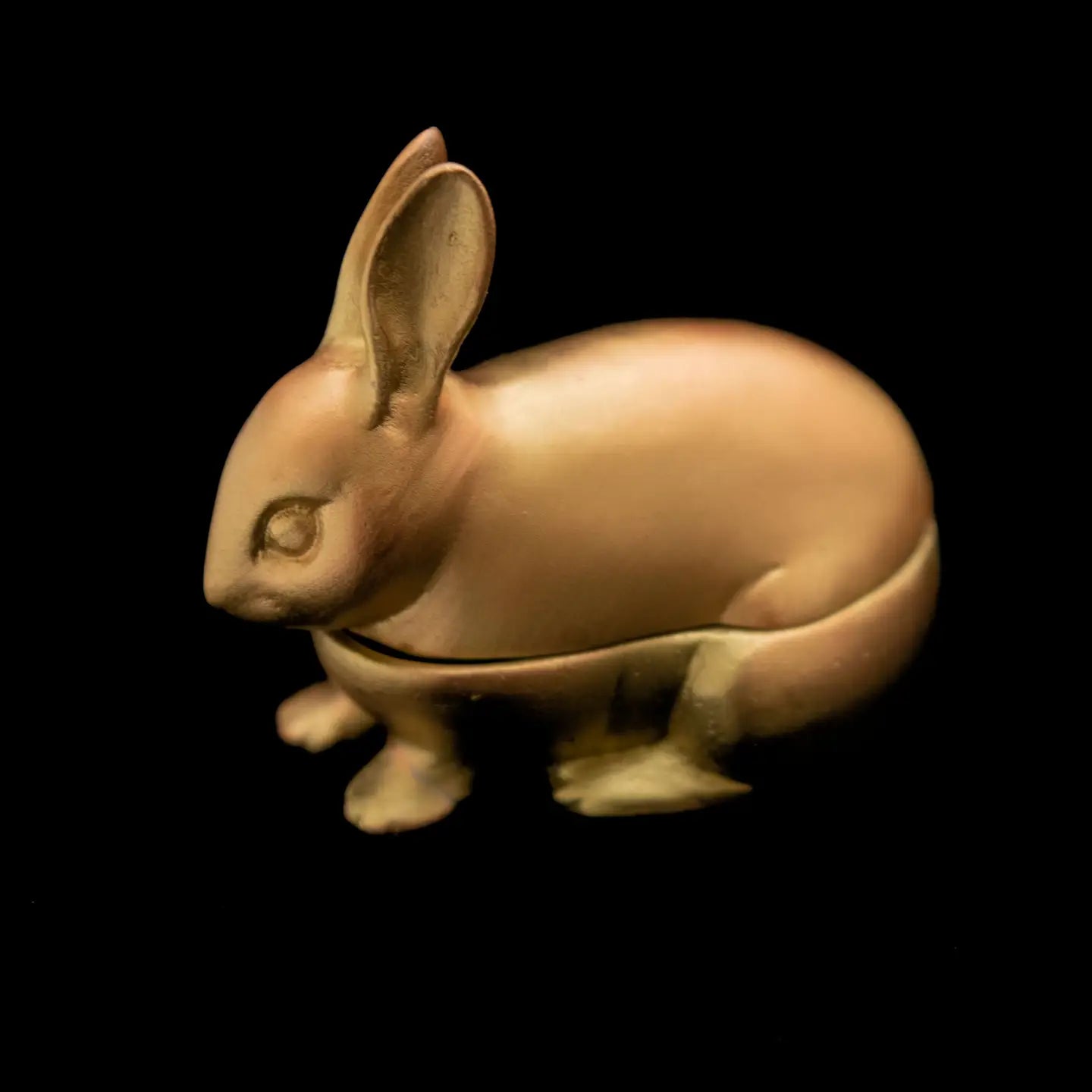 Hare Decorative Box - Antique Brass Pewter