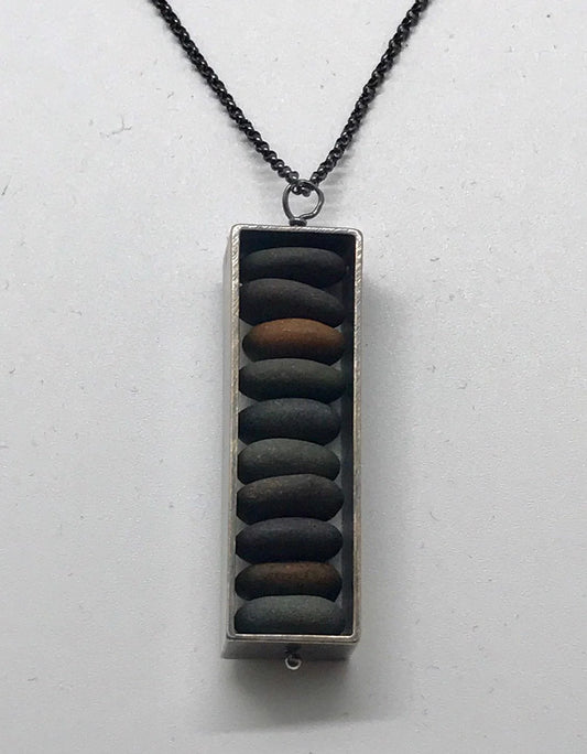 Large Box Rock Necklace