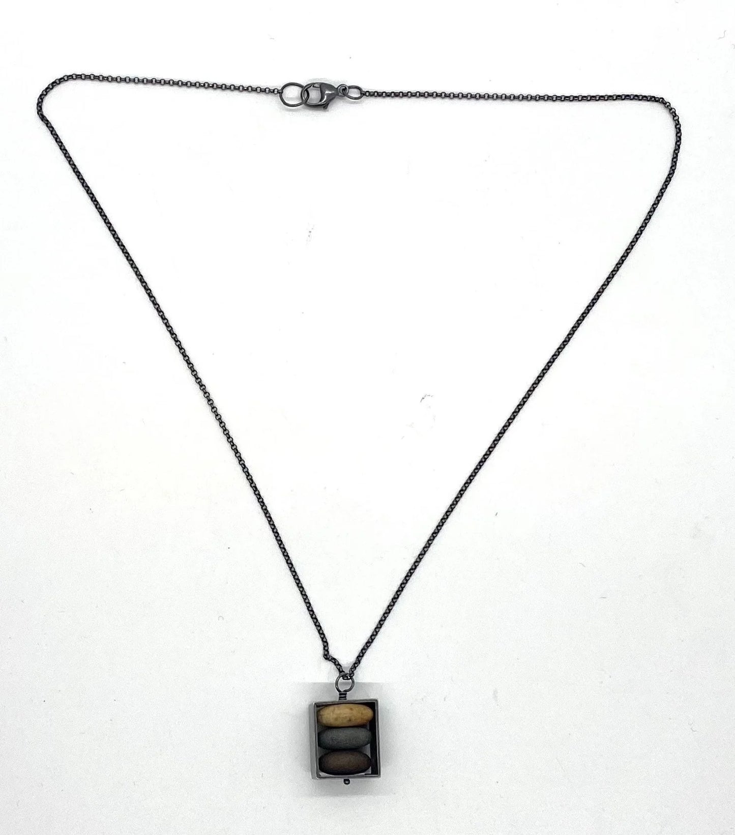 Small Box Rock Necklace