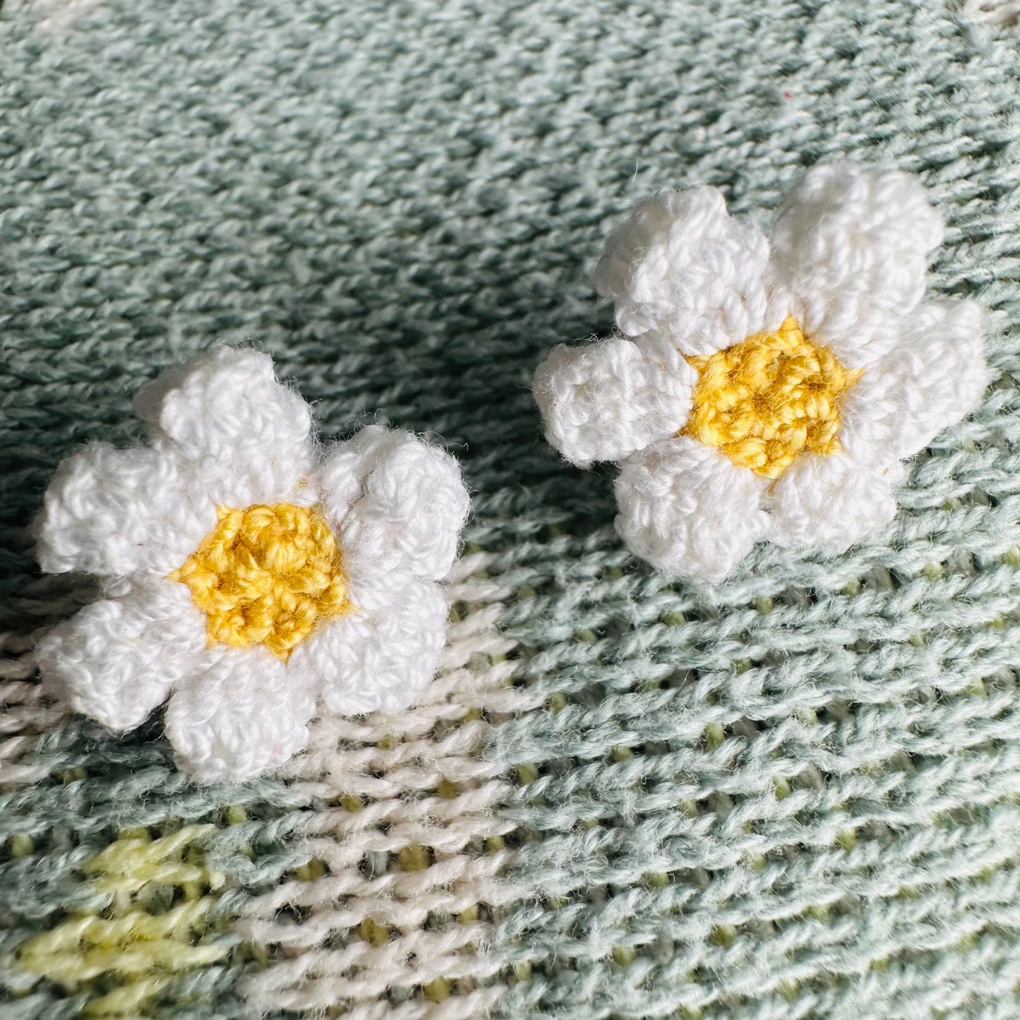 Crochet Daisy Studs