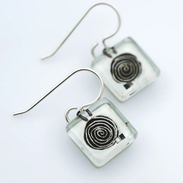 Ink Blot Drop Earrings