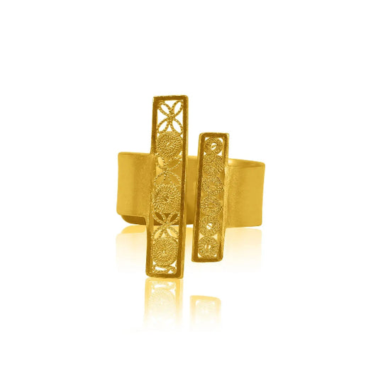 Jeanie Filigree Gold Ring