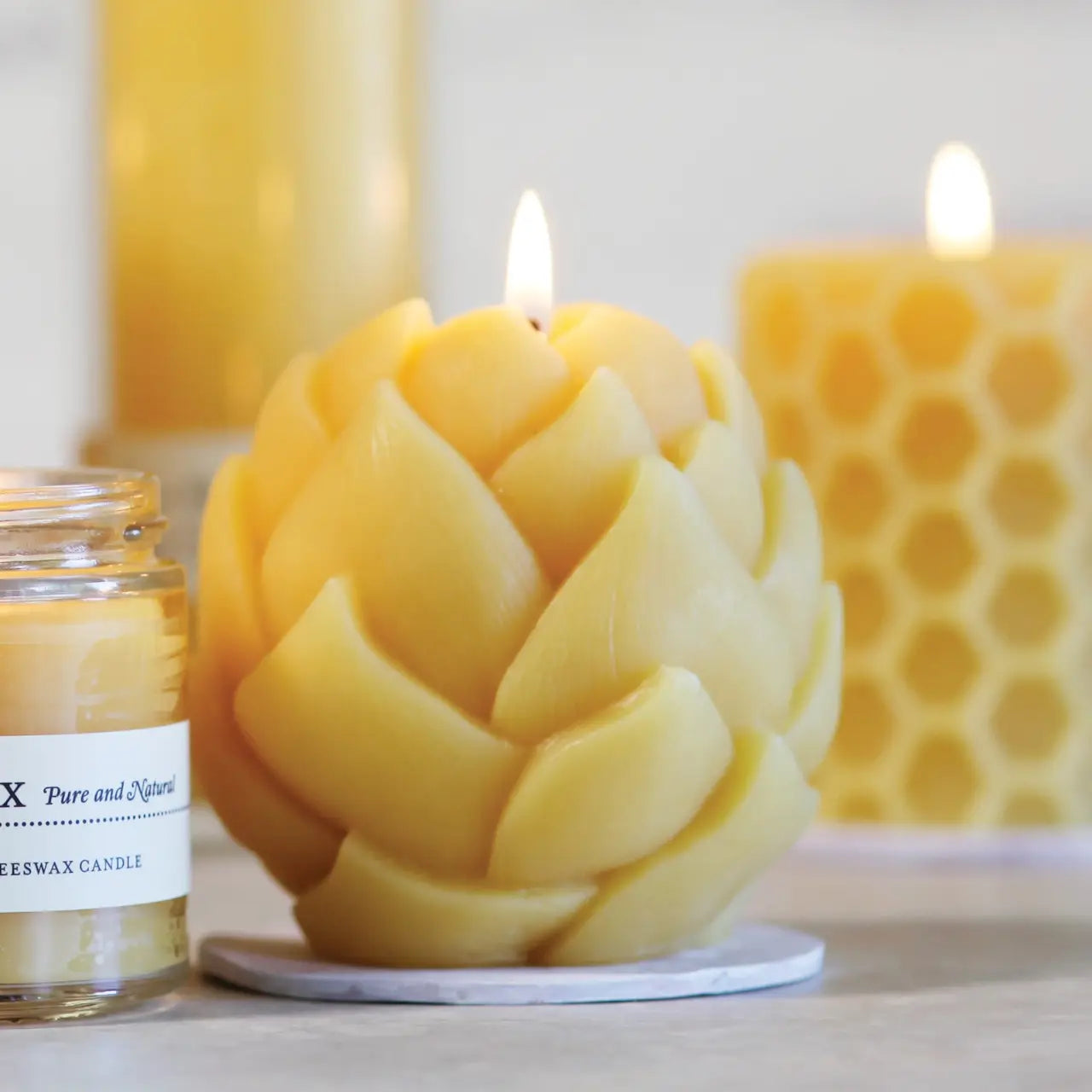 Beeswax Sphere Candle