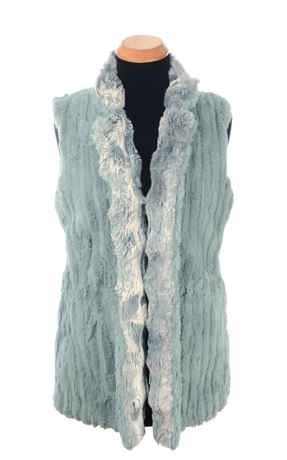 Reversible Cloudwalk Faux Fur Vest - Blue Mist/Cirrus Blue Mist