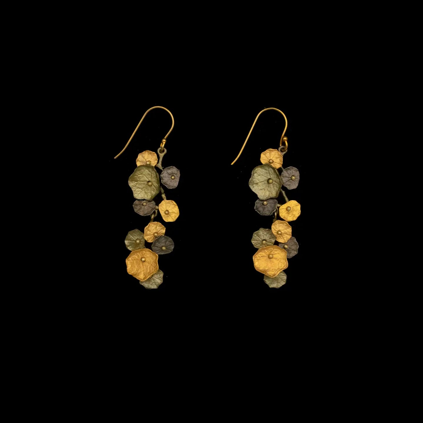 Nasturtium Long Dangle Earrings