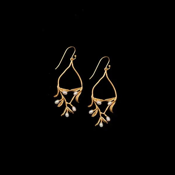 Night Willow Dangle Earrings