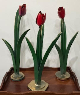 Painted Steel Tulips