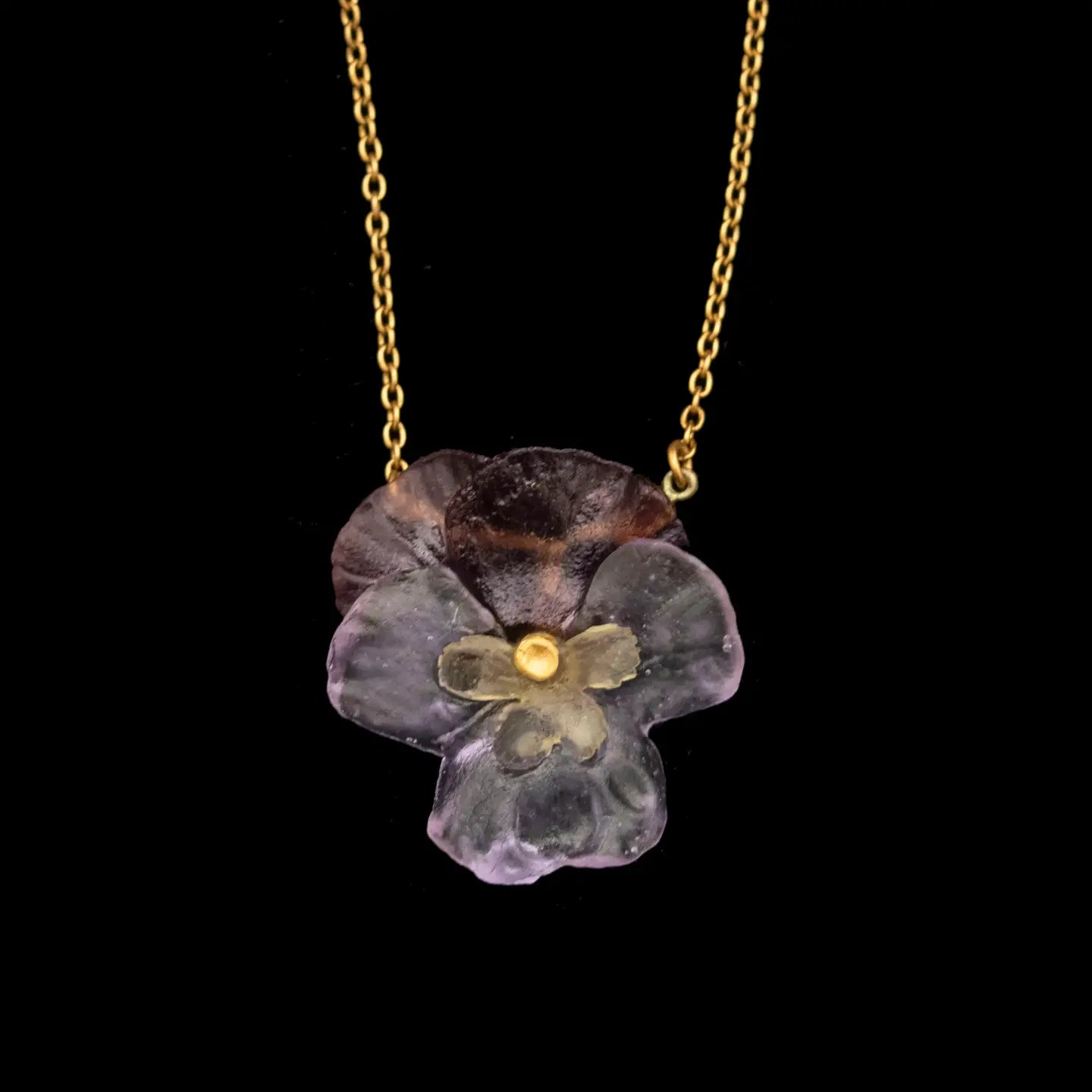 Single Pansy Necklace