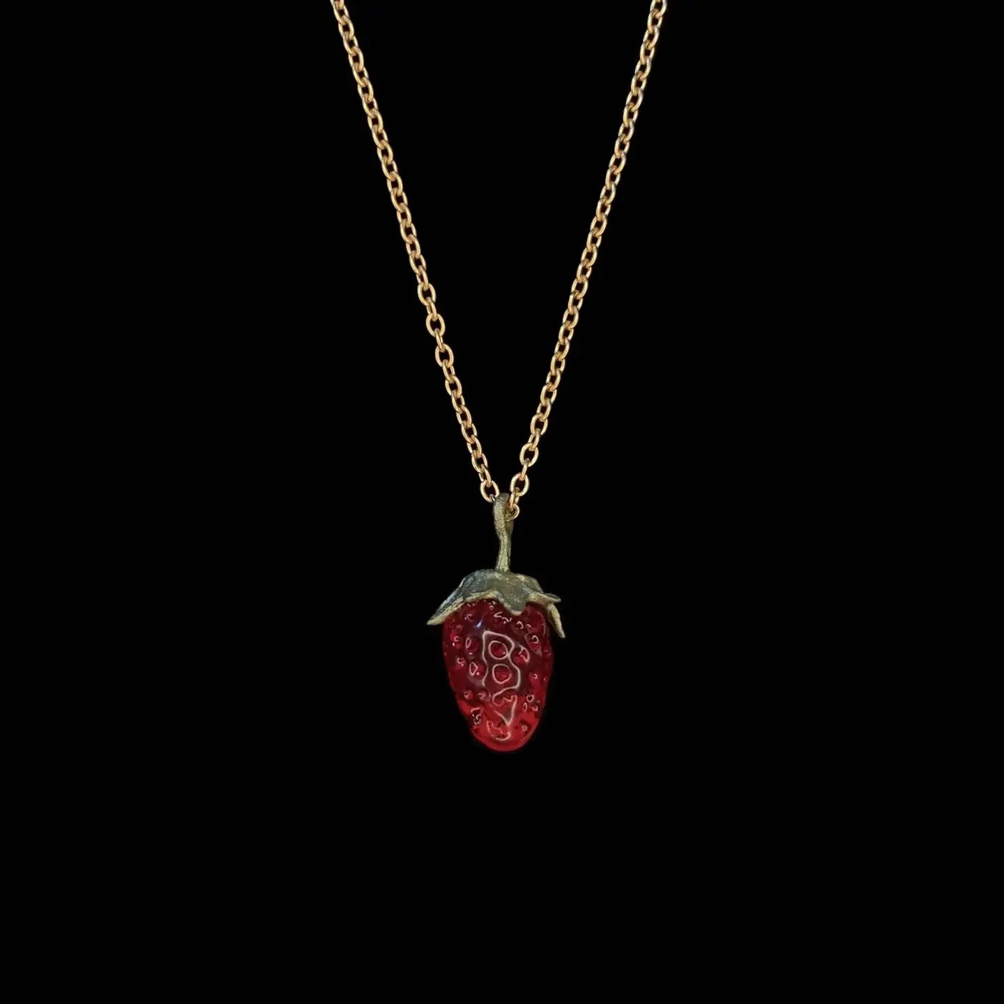 Petite Strawberry Necklace