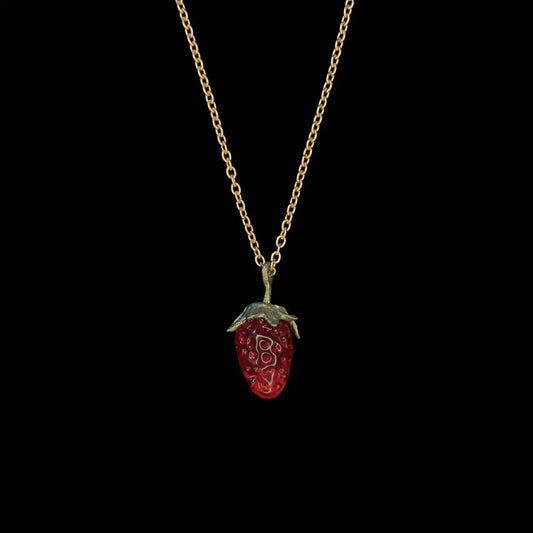 Petite Strawberry Necklace