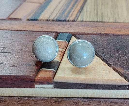 Petoskey Stone Stud Earrings