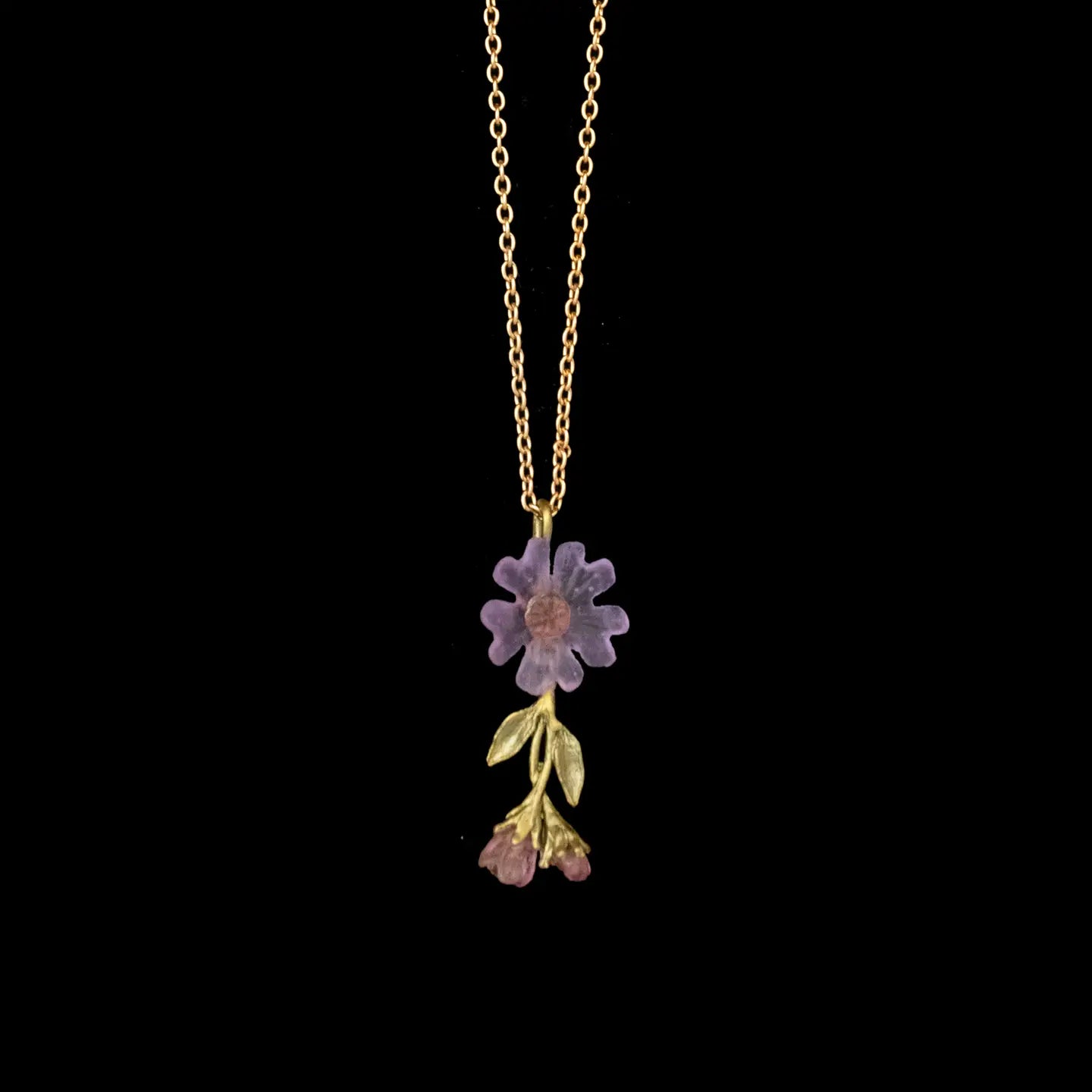 Phlox Flower Necklace - 16inch