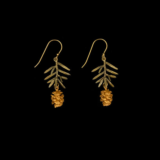 Pine Cone Drop Earrings