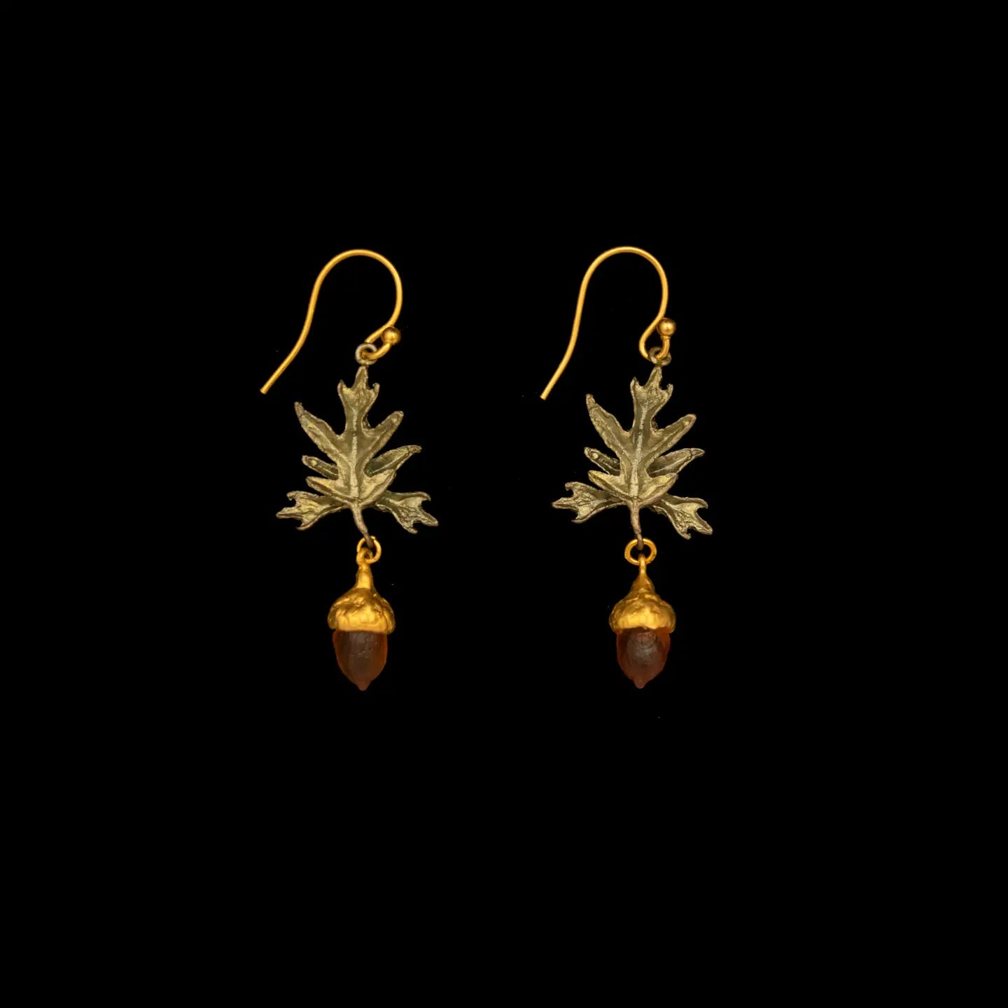 Pine Oak Dangle Earrings