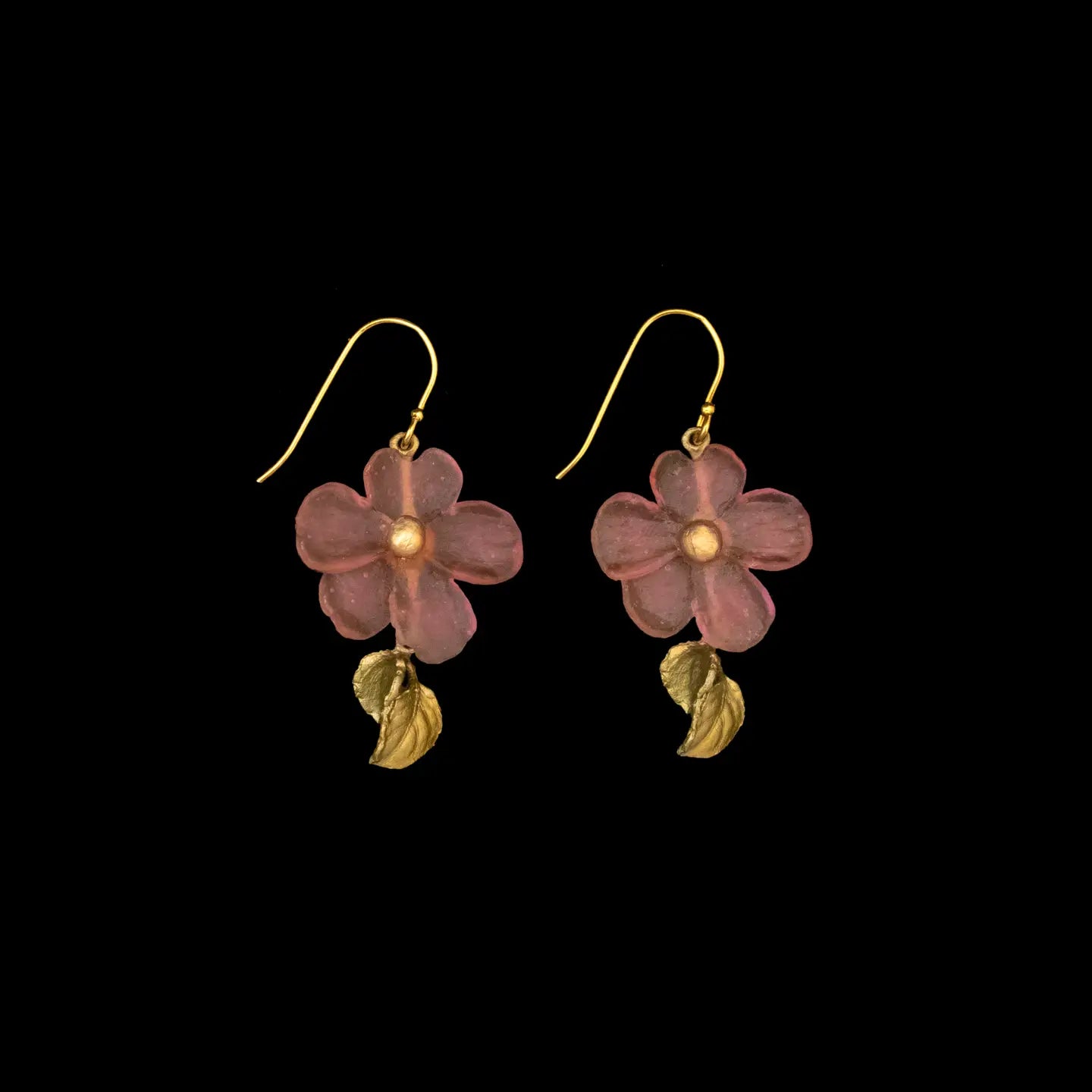 Impatiens Flower Earrings