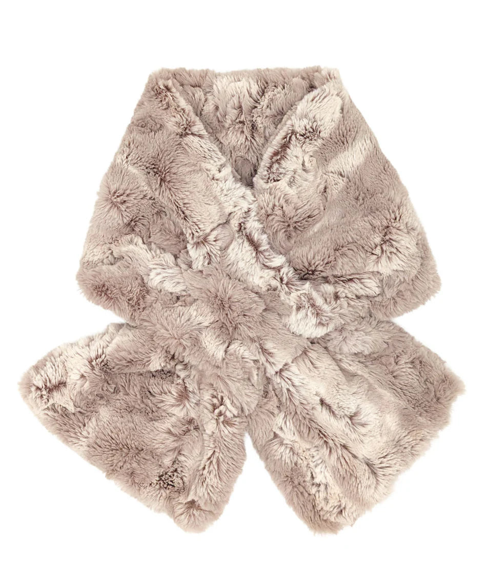 Faux Fur Pull Thru Scarf - Various Colors