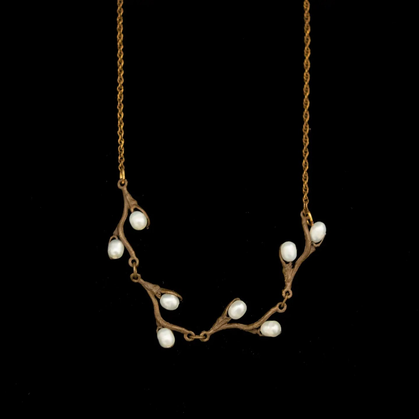 Pearl Pussy Willow Necklace