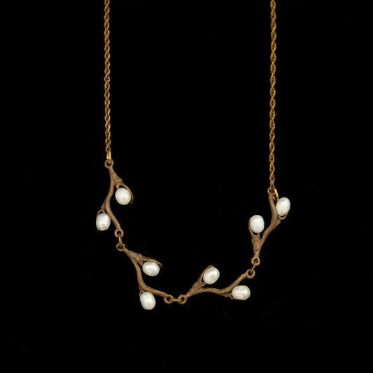Pearl Pussy Willow Necklace