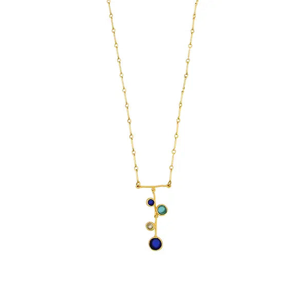 Raindrop Bar Necklace - 16inch