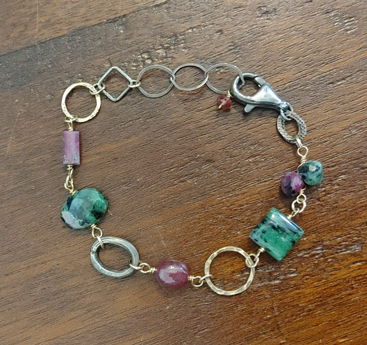 Ruby Zoisite Bracelet