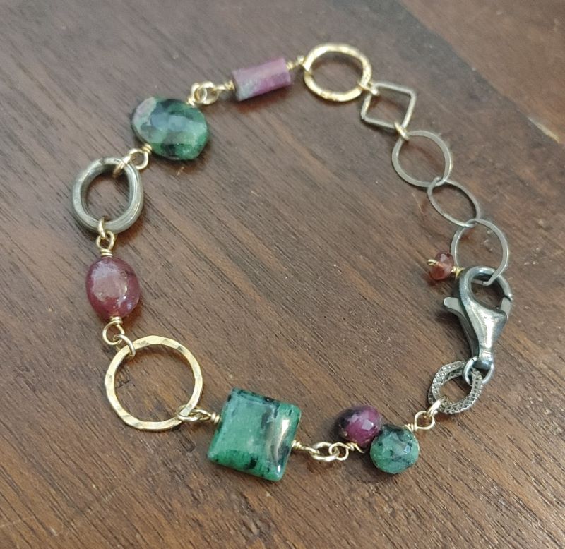 Ruby Zoisite Bracelet