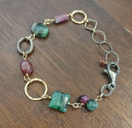 Ruby Zoisite Bracelet