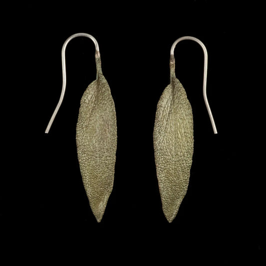 Sage Single Leaf Earrings