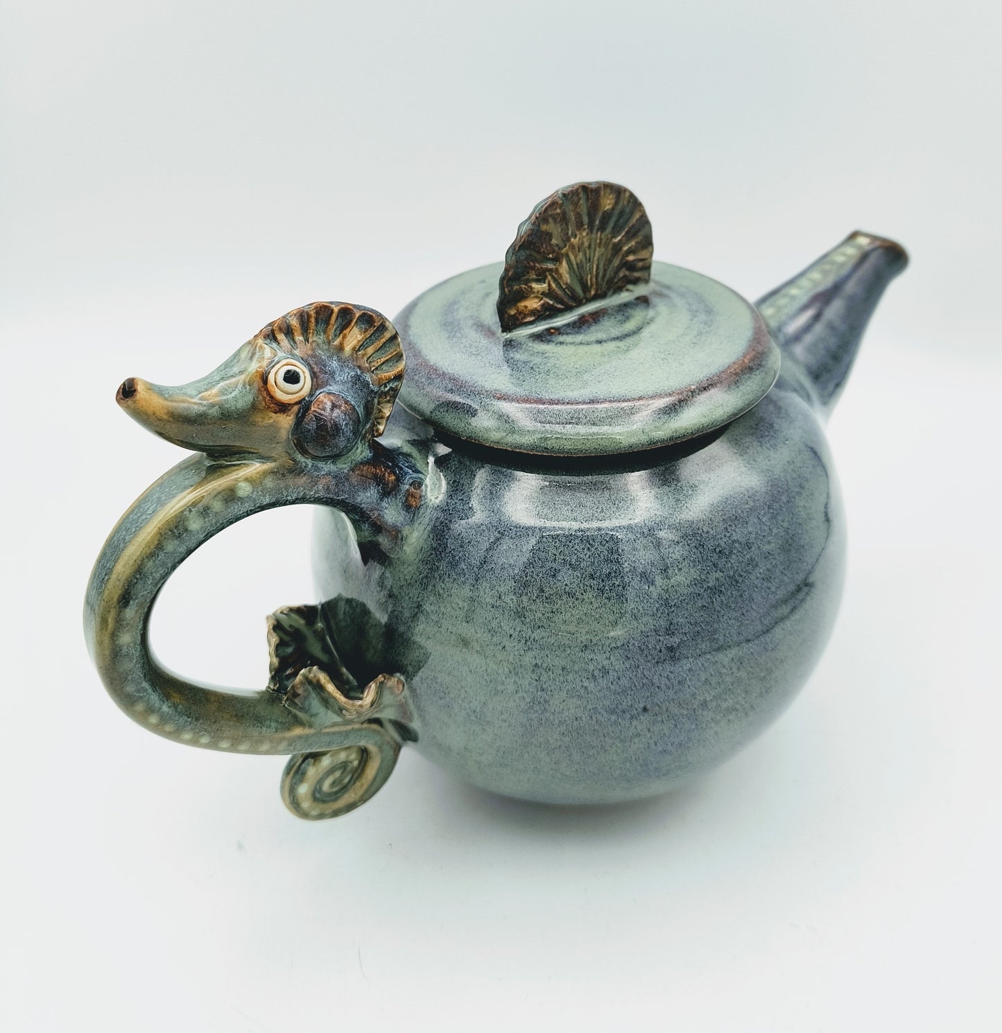 Seahorse Ceramic Teapot