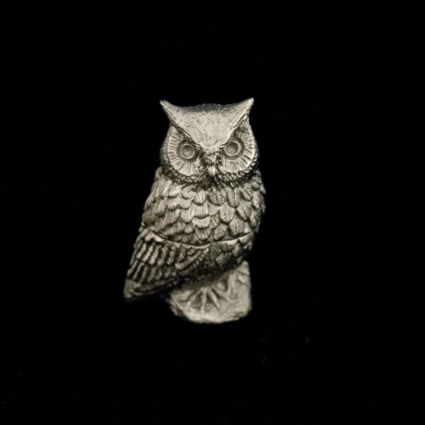 Silver Owl Trinket Box