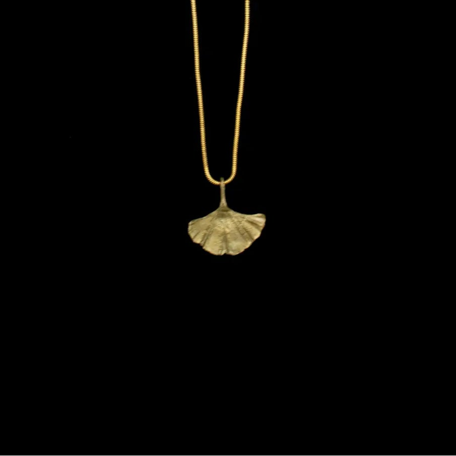 Petite Ginkgo Leaf Necklace