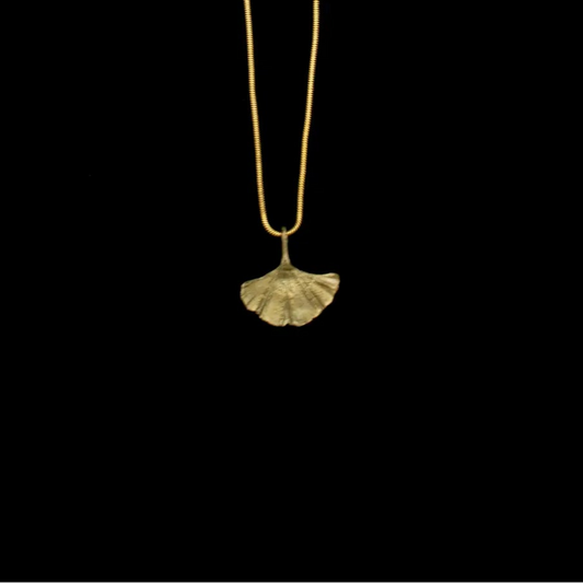 Petite Ginkgo Leaf Necklace