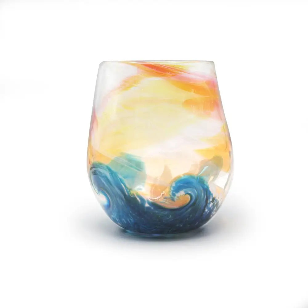 Glass Stemless Wine Goblet