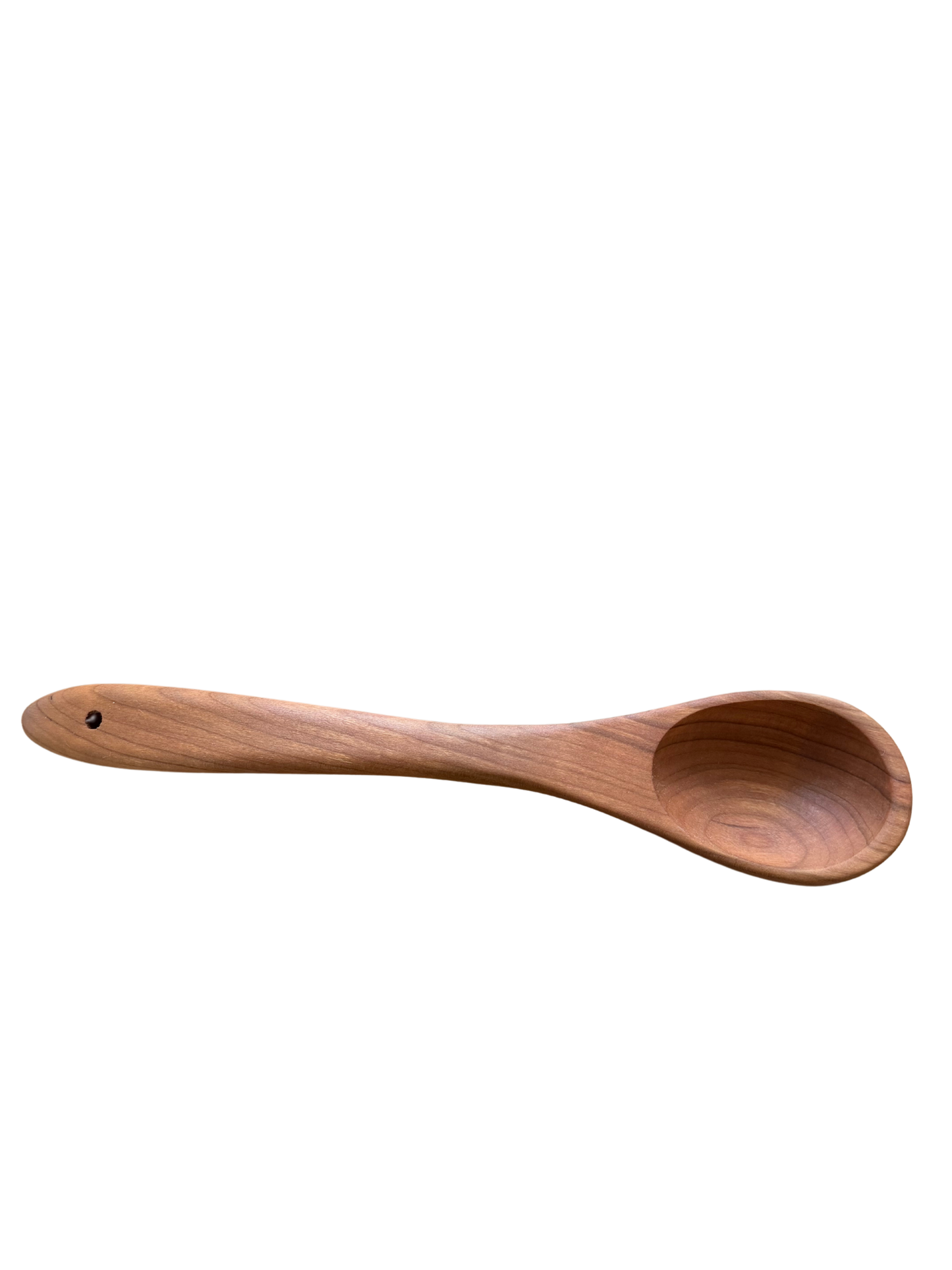 12" Cherry Wood Serving Spoon w/ Bee's Oil Finish