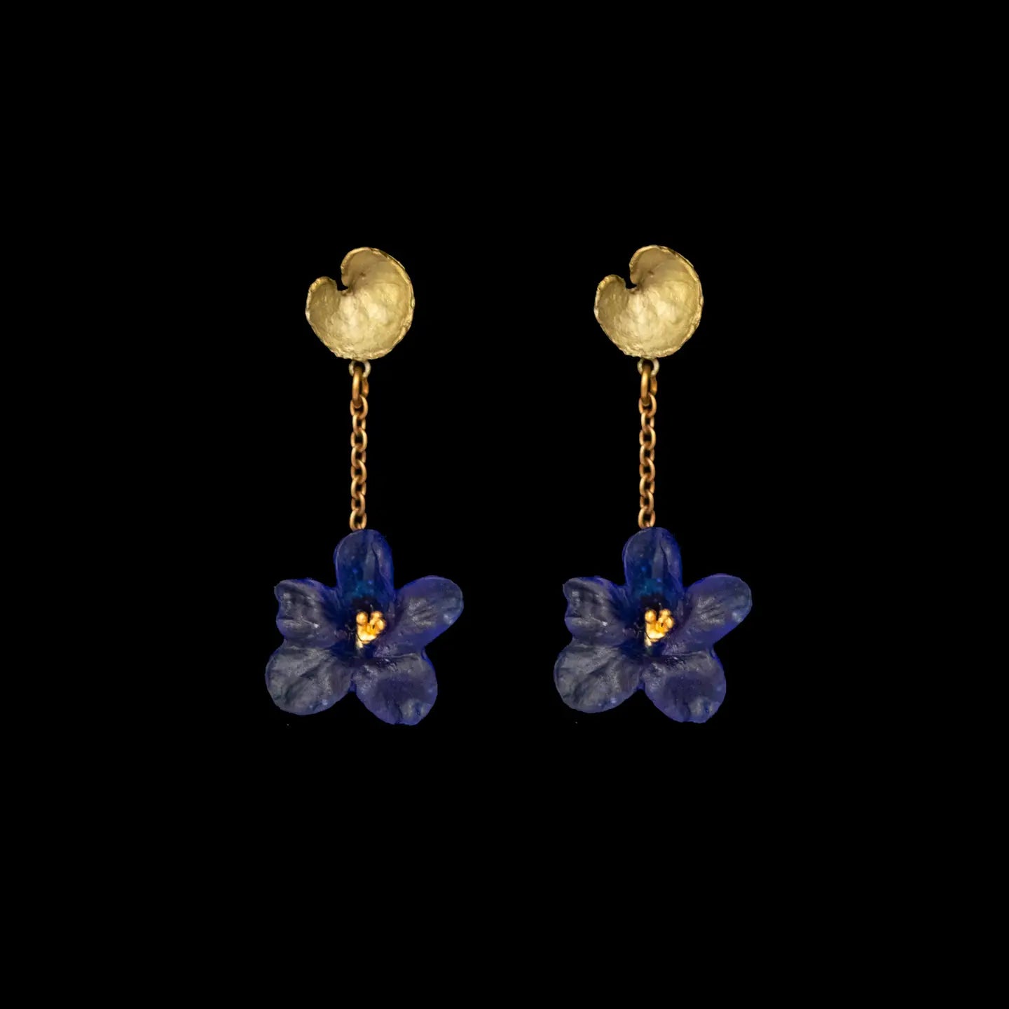 Violet Drop Earrings