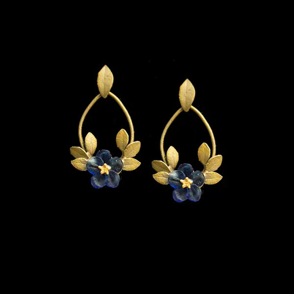 Violet Hoop Earrings