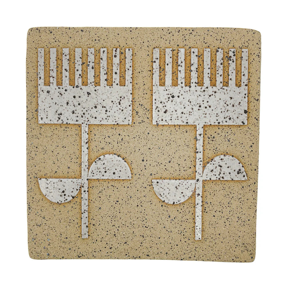 Nature Themed Ceramic Tile Coaster