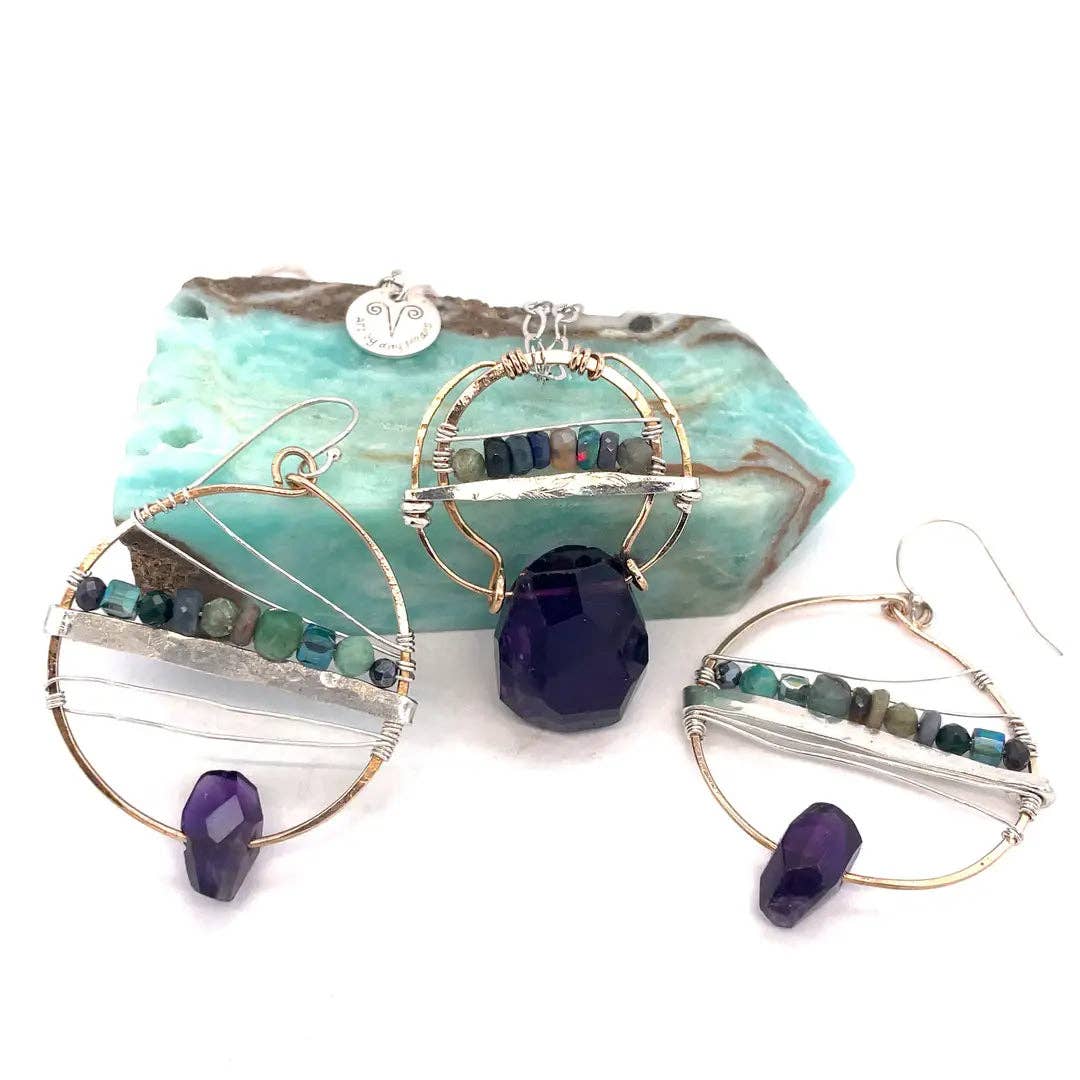 Equator Amethyst Necklace 81092N