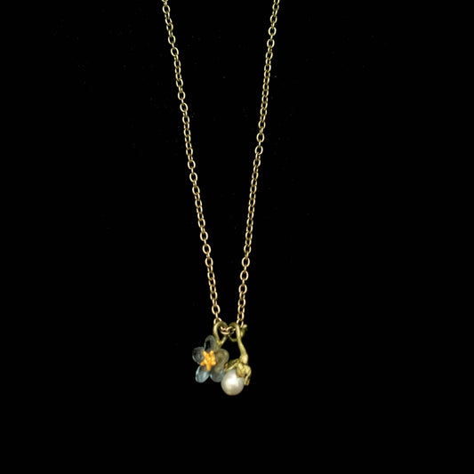 Forget Me Not Pendant - 16" Adj.