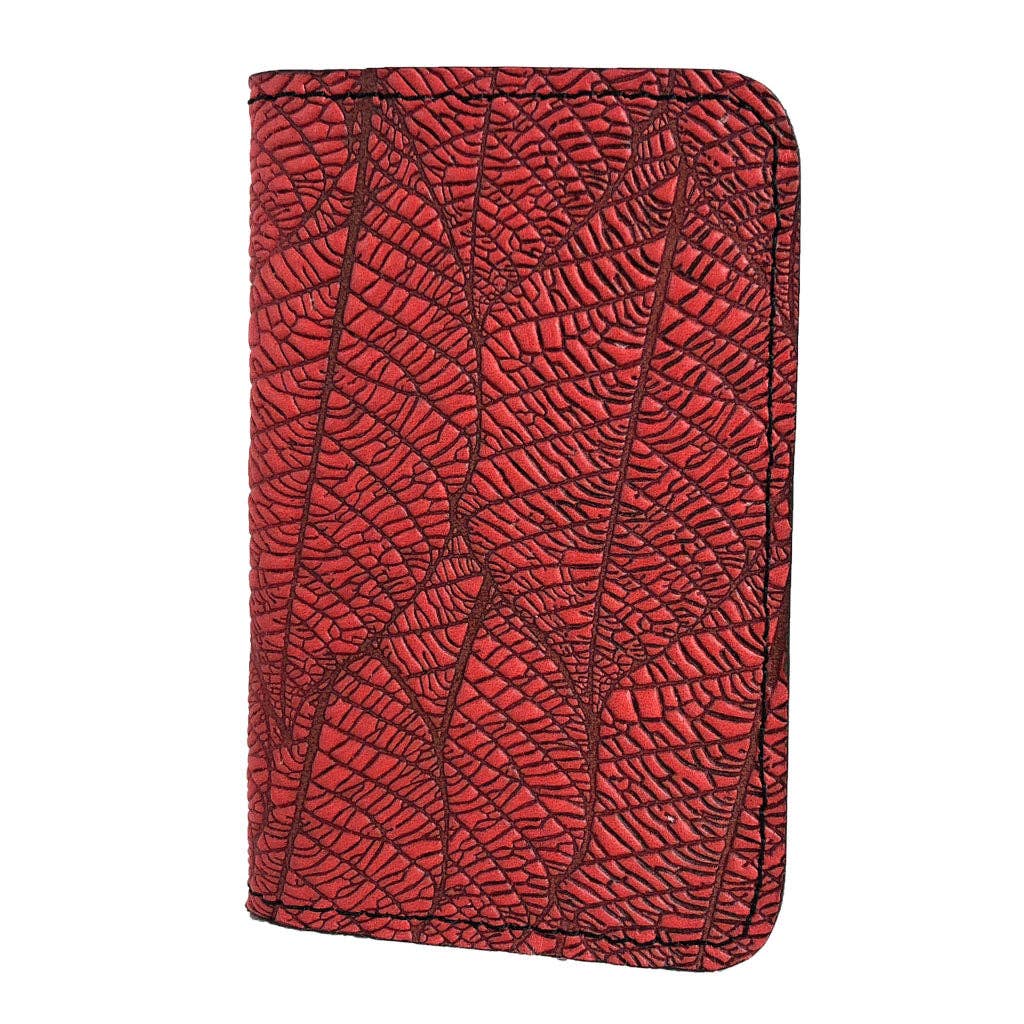 Card Holder | Fallen Leaves: Red